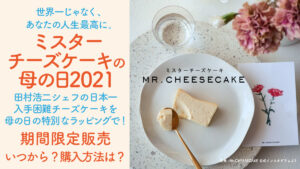 ミスターチーズケーキ母の日2021
